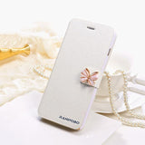 Butterfly Flip Leather iPhone Case